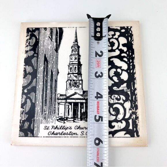 Vintage Ceramic Hanging  Tile Soriano Saint Philip's Church Charleston SC - Picture 9 of 9